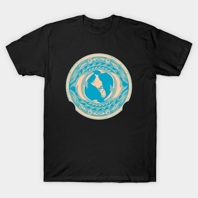 Andros Bahamas Dolphins T-Shirt by NicGrayTees